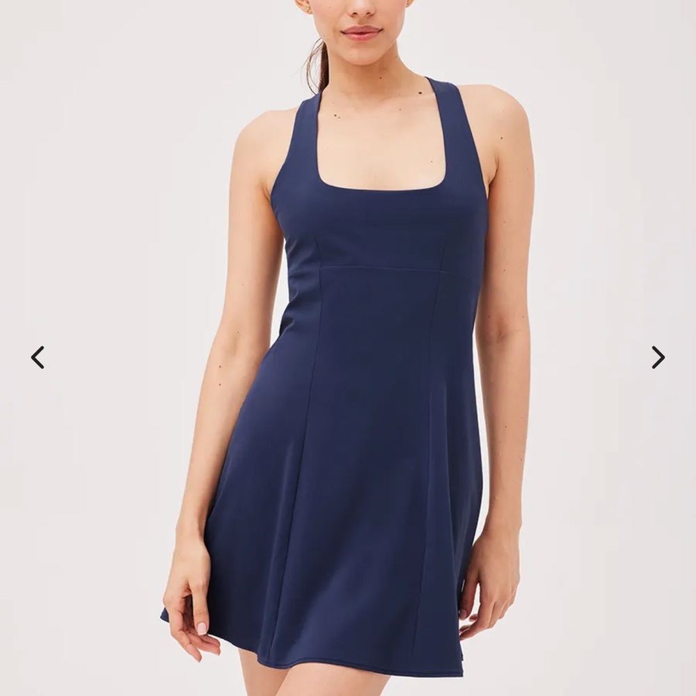 Navy Outdoor Voices Cross Back exercise dress